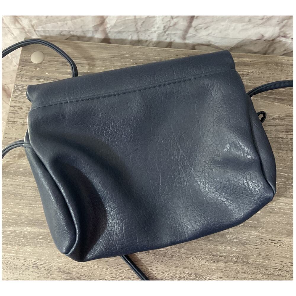 Vintage Sarne Genuine Sarné Womens Purse Bag Navy 1970s Crossbody - Picture 5 of 10